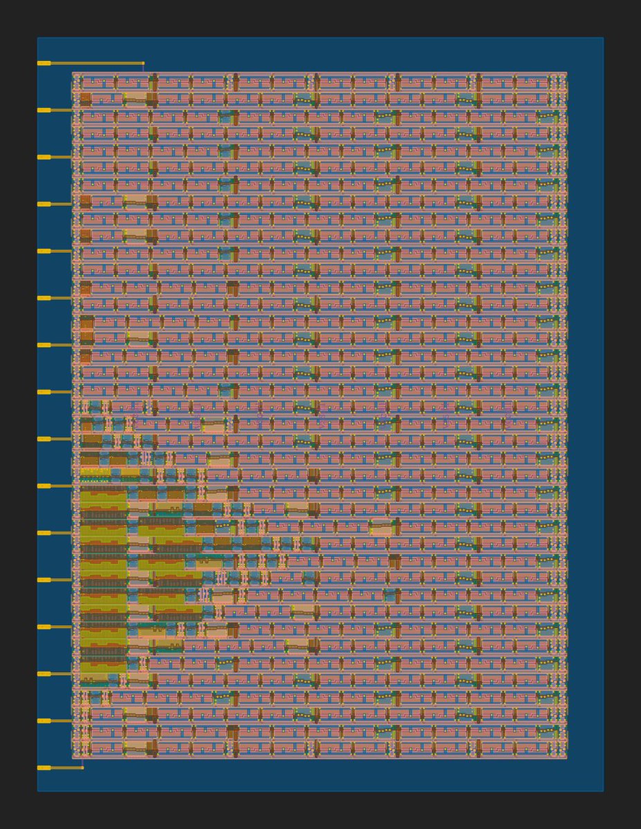 gojimmypi (also at hackaday social & bsky) (@gojimmypi) on Twitter photo O M G !!!
This is my first Tiny Tapeout in the <a href="/matthewvenn/">Matthew Venn</a> #supercon class. Is this ridiculously amazing or what?
Even more cool: this design came from wokwi.com
youtu.be/GlvlZzjyUGI O M G !!!
This is my first Tiny Tapeout in the <a href="/matthewvenn/">Matthew Venn</a> #supercon class. Is this ridiculously amazing or what?
Even more cool: this design came from wokwi.com
youtu.be/GlvlZzjyUGI