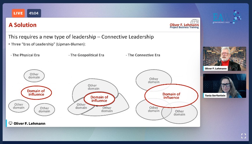 EntAgilityUniv's tweet photo. "For today's challenges, we require a new type of leaders. We require Connective Leadership." Oliver F. Lehmann, Thought Leader

⏰ Join us here: https://t.co/4boTrXYuOI

🌎 https://t.co/HqHexbsEgt

#EAWC2022 #BusinessAgility #EnterpriseAgility #AgilePeople #Leadership https://t.co/LZtc6XM1UF