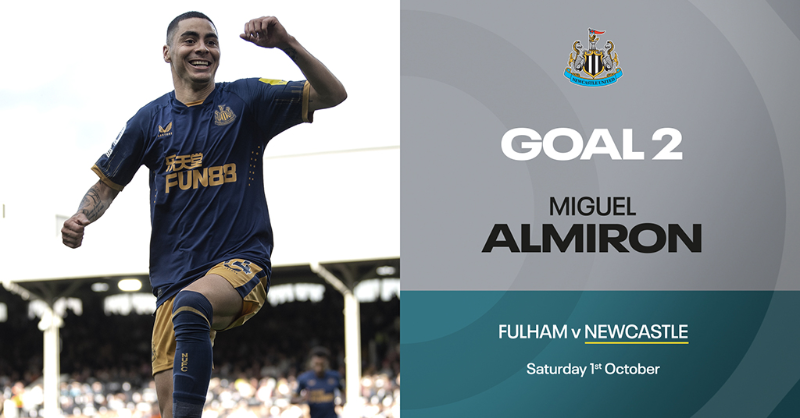 BBCMOTD's tweet photo. You chose Miguel Almiron's strike for @NUFC at Craven Cottage as October's goal of the month! ⚽️✨

Simply outstanding from the Paraguayan, and a much deserved winner 👏

#MOTD2 #BBCFootball #NUFC