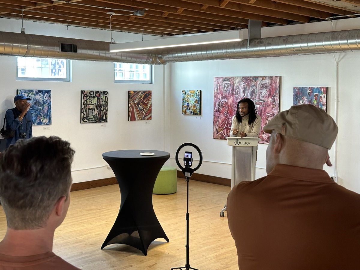 Ben Arizmendi has done a number of painting with a quantum theme for us at QNL <a href="/UCBerkeley/">UC Berkeley</a> and AQT <a href="/BerkeleyLab/">Berkeley Lab</a>. His new work is now on display at <a href="/Oakstop_/">Oakstop</a> at 1740 Telegraph in Oakland. Come visit!