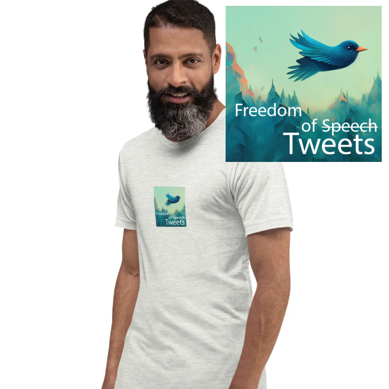 RATheStream's tweet photo. Get yourself a Freedom of Tweets shirt!
#FreeSpeech #freetweets #freedom #ElonMusk
https://t.co/yvR6w7xGb5 https://t.co/zNvHzSZXQJ
