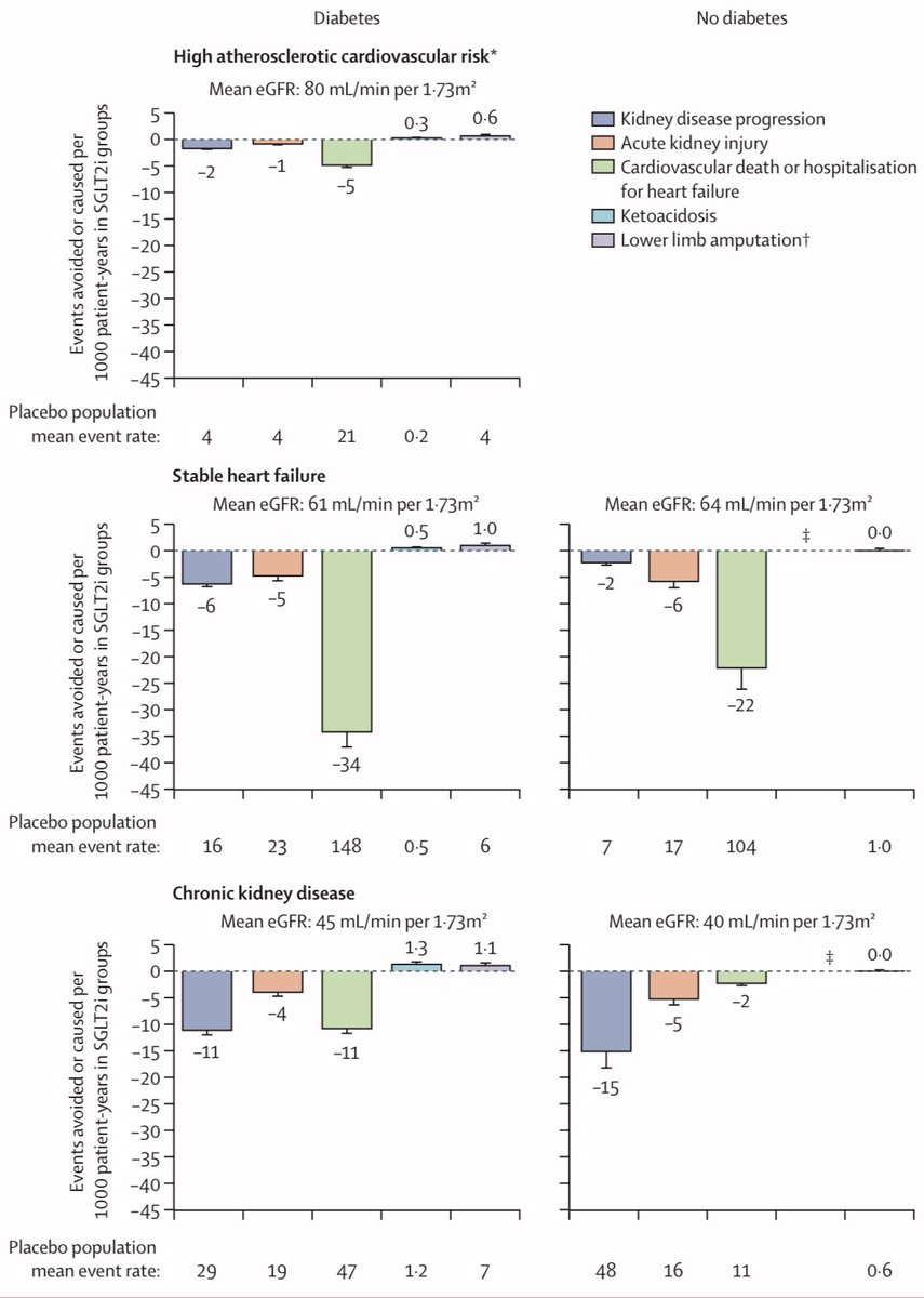 Brendon Neuen (@brendonneuen) on Twitter photo Our SGLT2 Trialists Consortium meta-analysis *the largest ever* in <a href="/TheLancet/">The Lancet</a>
thelancet.com/journals/lance…
Definitive evidence that SGLT2i ⬇️:
- Kidney failure
- AKI
- CV death
- All-cause death
Regardless of diabetes
Led by <a href="/NatalieStaplin/">Natalie Staplin</a> @RichardHaynes3 <a href="/willkidney/">Will Herrington</a>
#AHA22 Our SGLT2 Trialists Consortium meta-analysis *the largest ever* in <a href="/TheLancet/">The Lancet</a>
thelancet.com/journals/lance…
Definitive evidence that SGLT2i ⬇️:
- Kidney failure
- AKI
- CV death
- All-cause death
Regardless of diabetes
Led by <a href="/NatalieStaplin/">Natalie Staplin</a> @RichardHaynes3 <a href="/willkidney/">Will Herrington</a>
#AHA22
