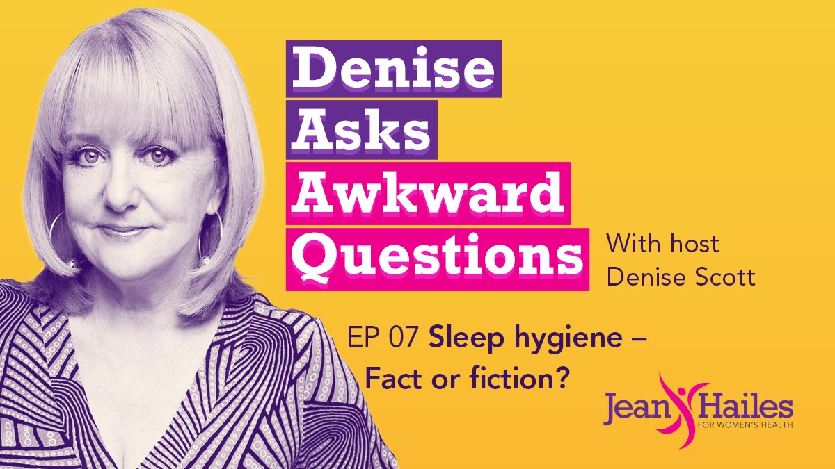 Jean Hailes (@jeanhailes) on Twitter photo ‘Sleep hygiene’ – fact or fiction? What does it actually mean? Spoiler alert: it has nothing to do with the cleanliness of your pillow. Listen to our latest episode with <a href="/_denisescott/">Denise Scott</a> & Dr Moira Junge from the <a href="/SHFAustralia/">Sleep Health Foundation</a>: jeanhailes.org.au/resources/slee… ‘Sleep hygiene’ – fact or fiction? What does it actually mean? Spoiler alert: it has nothing to do with the cleanliness of your pillow. Listen to our latest episode with <a href="/_denisescott/">Denise Scott</a> & Dr Moira Junge from the <a href="/SHFAustralia/">Sleep Health Foundation</a>: jeanhailes.org.au/resources/slee…