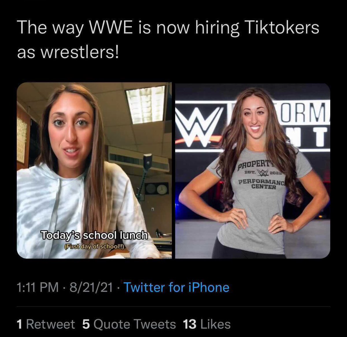 omg the way she would’ve slayed as the next trish stratus if she didn’t quit wwe! https://t.co/OFCLCa7Yzc https://t.co/wch9xBdMH2