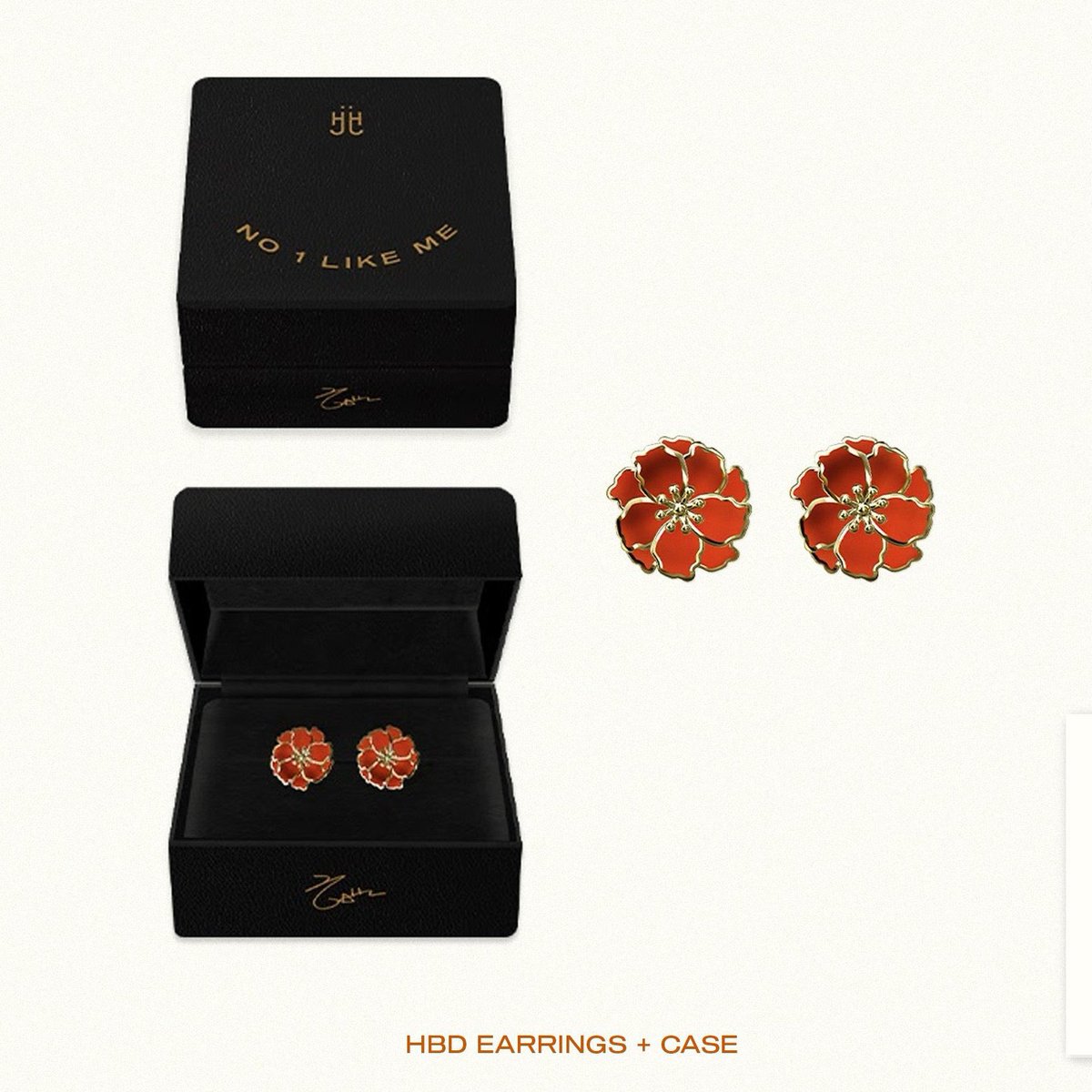 ddalgijohwa's tweet photo. Hongjoong said that because there are people who don’t wear earrings or don't pierce their ears, so he thought a lot about that. And with that, he made it in the proper size, which is not too big for earrings but also not too small so it can be used as a brooch or batch too. https://t.co/P7RopDm1ML