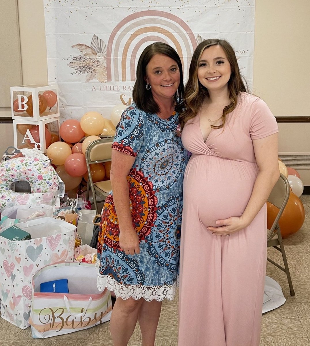 debnc76's tweet photo. First grandchild Hazel will be here in January. ❤️ My daughter and I at her baby shower. My dream is to watch my granddaughter grow up #ENDALS #findacureforALS https://t.co/4mRTSfvBqb