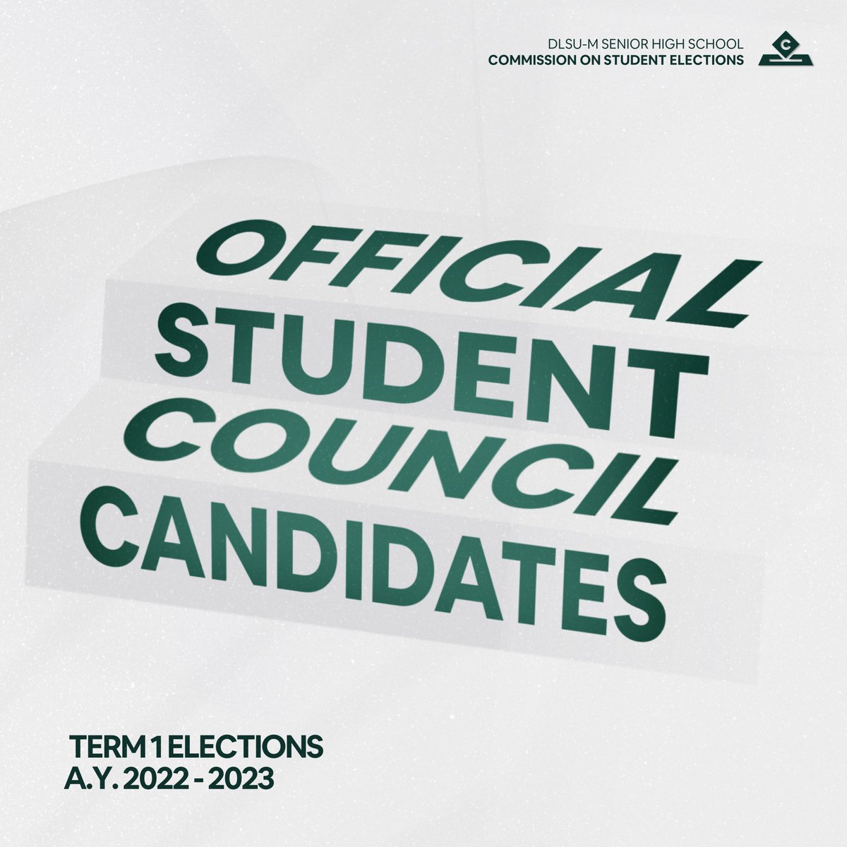 dlsushscomselec's tweet photo. Lasallians! 

Those wishing to continue the legacy of fervent Lasallian leadership in service of the student body have stepped forward. 

#Term1Elections2022 

(1/2) https://t.co/CM9im93bIM