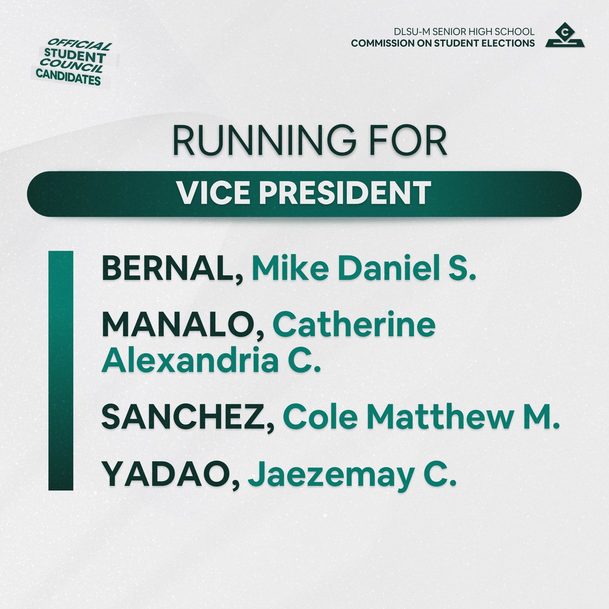 dlsushscomselec's tweet photo. Lasallians! 

Those wishing to continue the legacy of fervent Lasallian leadership in service of the student body have stepped forward. 

#Term1Elections2022 

(1/2) https://t.co/CM9im93bIM