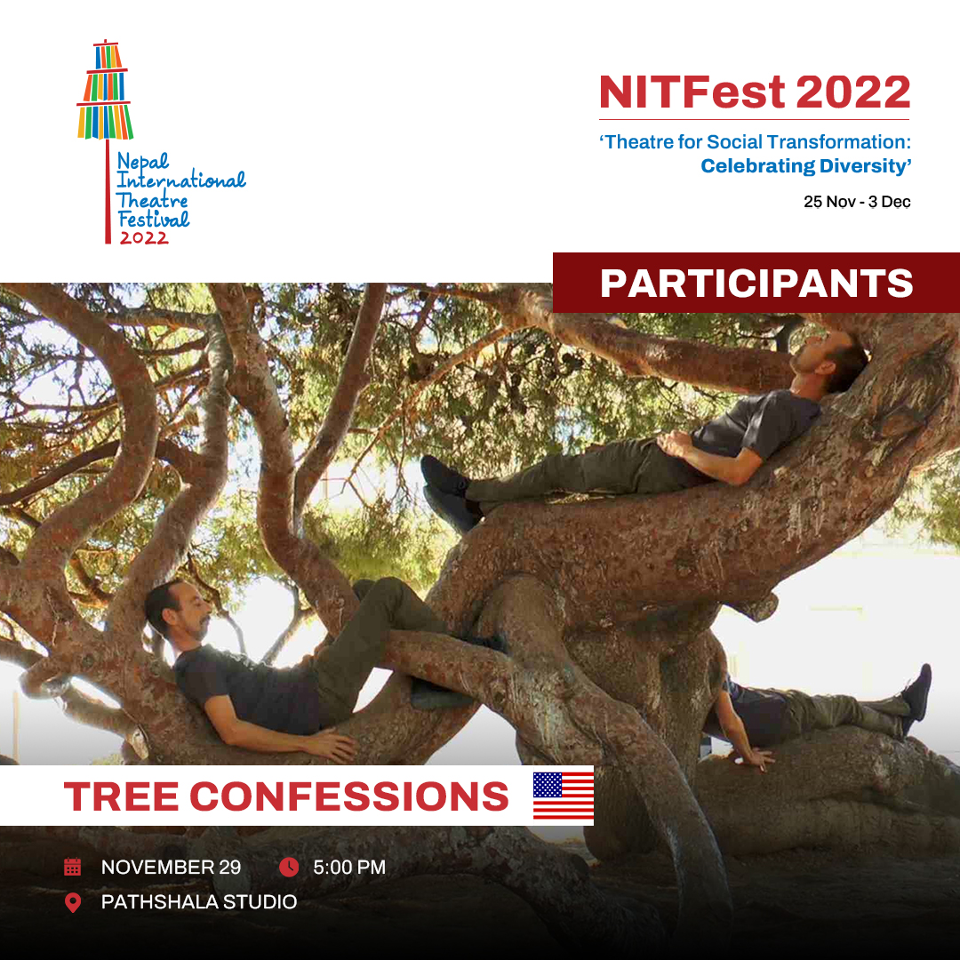 nitfest2022's tweet photo. Tree Confessions 

https://t.co/8PaVvyYIgP
-------------------------------------------------
#NITFest2022 #CelebratingDiversity #Theatrefestival #TreeConfessions https://t.co/T4XRCVkjVK