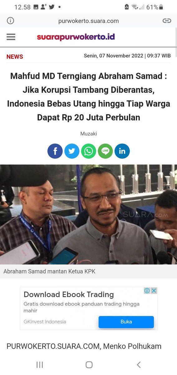 Benar, jika kita concern&berhasil mmperbaiki tata kelola Pertambangan, bs menutup ruang terjadinya fraud dan korupsi. Pemasukan negara akan meningkat luar biasa, bs mmbayar utang negara, menaikkan gaji ASN,TNI dan Polri, meningkatkan kualitas pendidikan&keshatan, rakyt sejhtera.