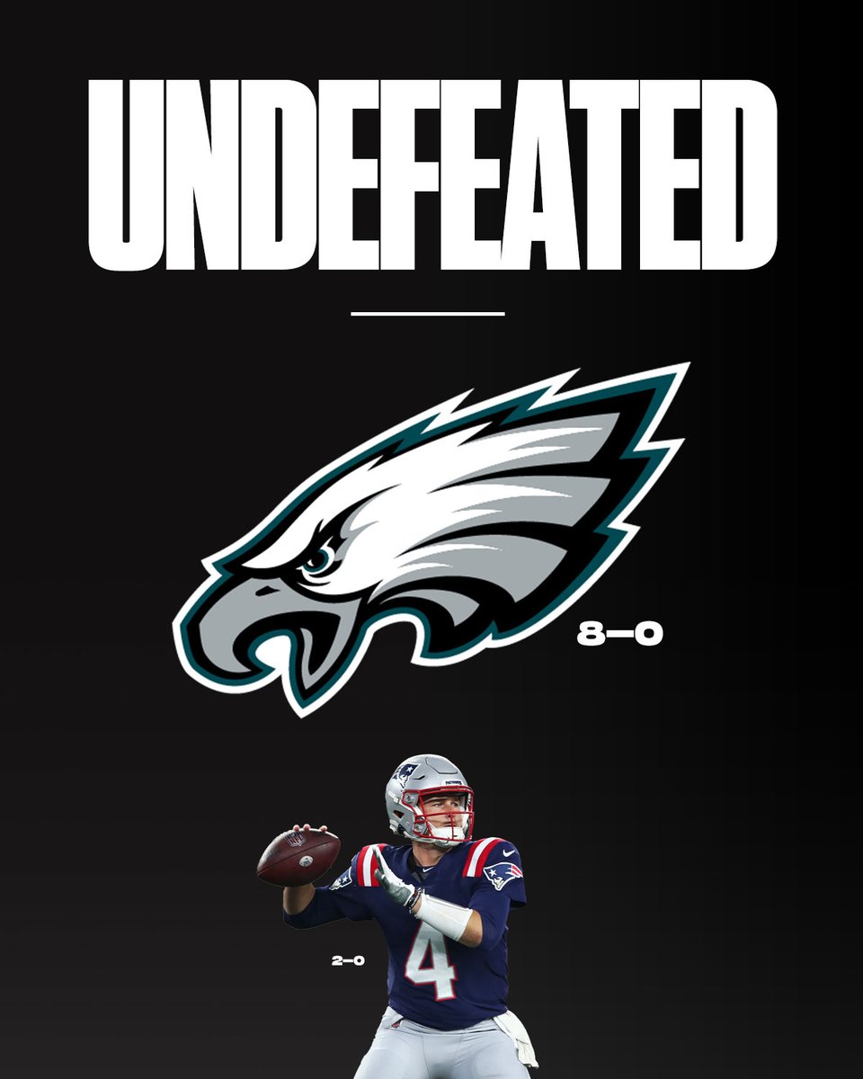 It's just Bailey Zappe and #FlyEaglesFly now. 😅