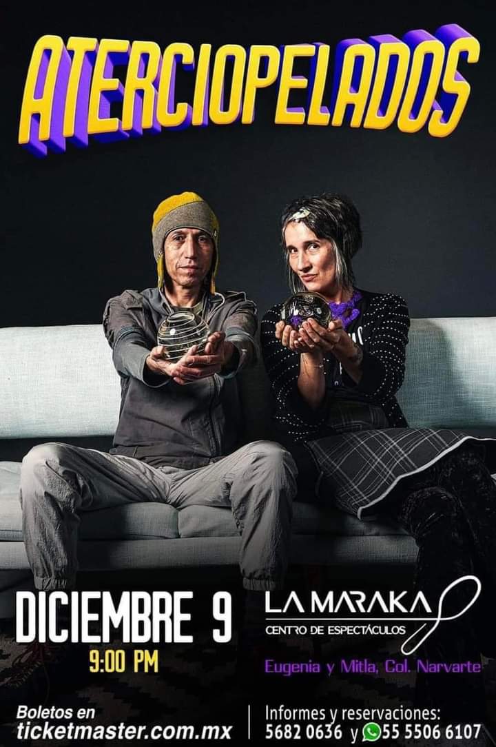 rockandring's tweet photo. Aterciopelados  en 
SALON La Maraka 
Sábado Diciembre 9  a las 21:00 hrs.
- Preventa 2x1 en zonas seleccionadas 
informes:
+52 55 5506 6107 
5556820636
Venta de boletos en  ticketmaster y taquillas del salón.
#aterciopelados #concierto #salonlamaraka #ticketmaster #Diciembre https://t.co/iLvewfgs7x