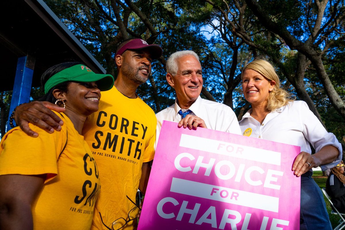 CharlieCrist's tweet photo. What an inspiring way to head into Election Day!
 
Folks from Broward and Palm Beach proved today they’re not backing down from a challenge.

Together, we’re committed to reaching as many voters as possible to create the change we deserve in our state. https://t.co/iWkabJMKIN