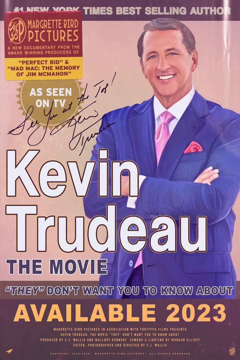 fortyfps's tweet photo. Very excited to finally announce our fifth documentary will be about best selling author &amp; informercial pioneer KEVIN TRUDEAU..."The Film THEY Don't Want You To Know About" 📺💰

"See You At The Top!" https://t.co/3Fbwj5BOkX