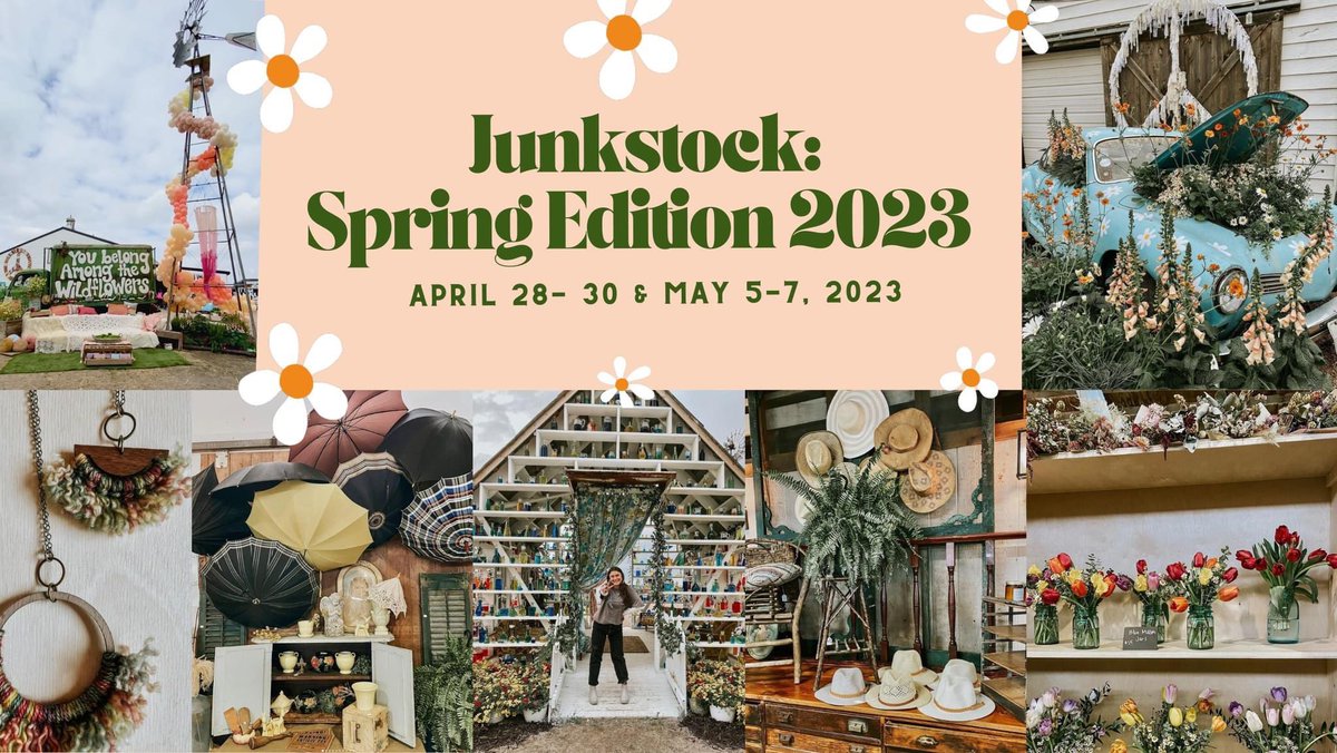 Save the dates! See you at #junkstock 2023! ✌️❤️🌼