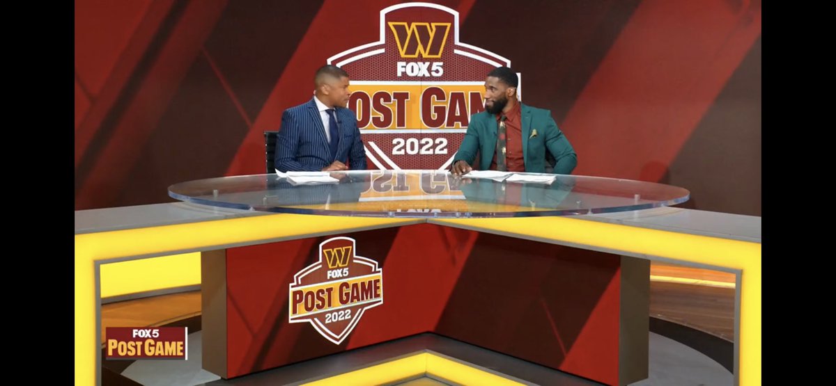 GuyLambertNews's tweet photo. Tough loss for the @Commanders, nevertheless @arr2four and I made lemonade out of lemons during the @fox5dc #PostGameShow! Thanks for watching!
#NFL #FOX5 #GuyLambert #Commanders https://t.co/kTIKtoNd3D