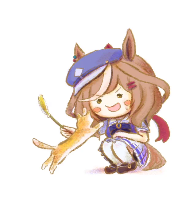 0.1秒後に猫と正面衝突するマチカネタンホイザ#ウマ娘 