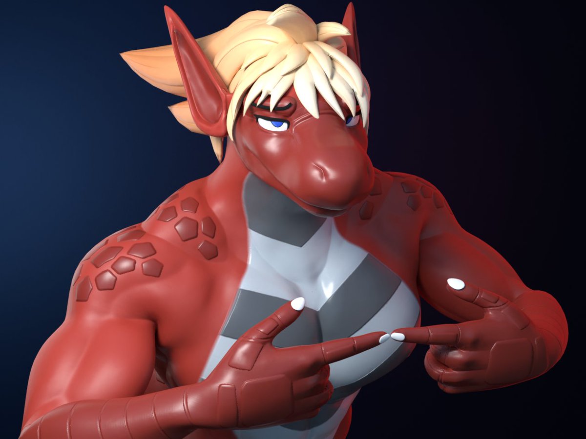 Reptilligator's tweet photo. @e_zoid Jeez, you're h-...huge, man~ https://t.co/nJjDuLRoQX