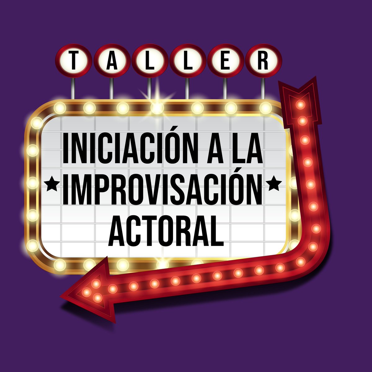 ¡CORRE LA VOZ! 
Improvisa, ensaya, aprende y lo más importante ¡DIVIÉRTETE! 
En nuestra segunda edición del taller queremos ofrecerte lo mejor del maravilloso mundo de la actuación. 
No dudes en consultarnos, disponibilidad, costos y dirección.
¿QUÉ ESTÁS ESPERANDO? Contáctanos.