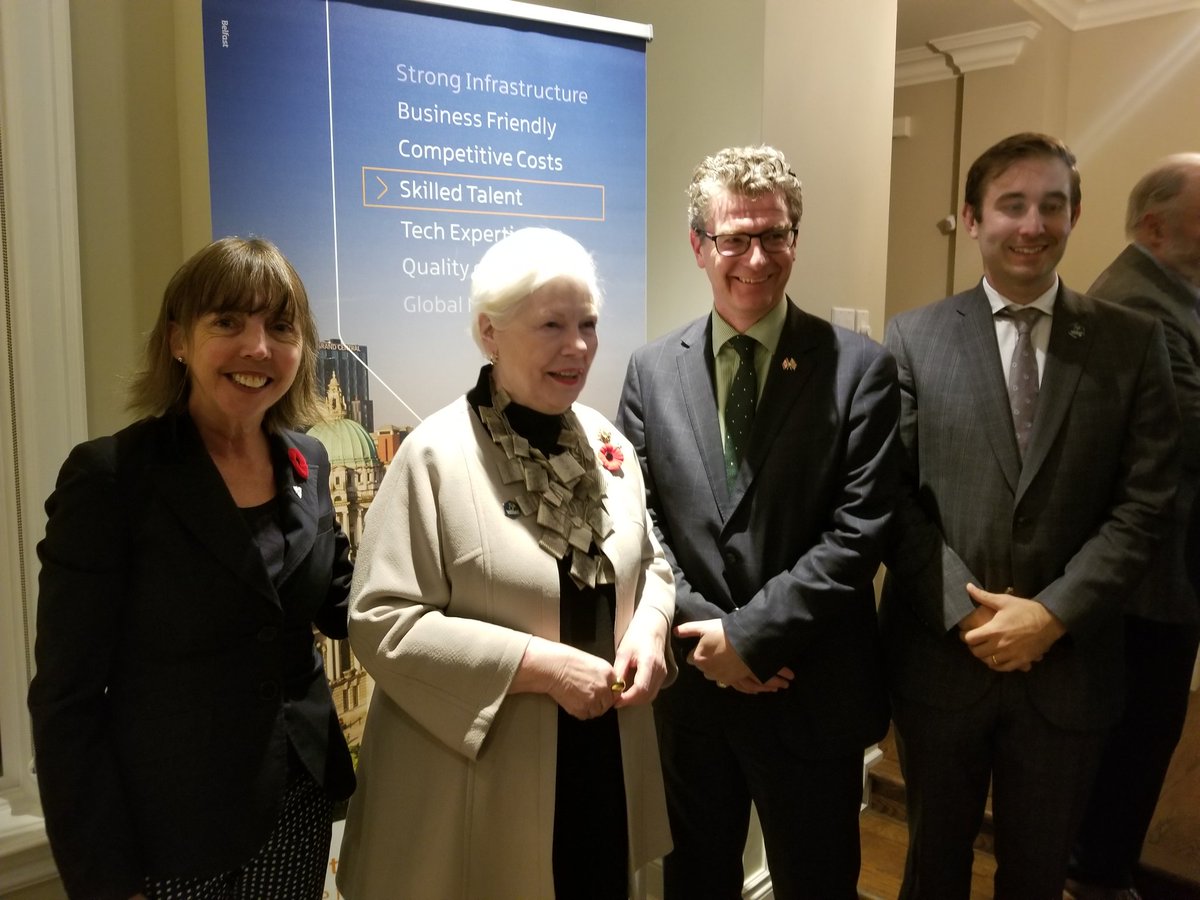 marymargaretbey's tweet photo. Fantastic event hosted by the amazing @InvestNI with @LGLizDowdeswell and Acting British Consul General @GregQuinnFCDO! 
#onpoli 
#AWeekInTheLife
#ConnectionsAcrossThePond 
@QUBelfast 
@CORKTOR 
@ConnectNI https://t.co/yft6toMGf2