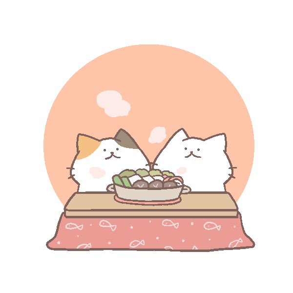 「今日11月7日は #鍋の日鍋が恋しくなる気候になりました 」|猫原のしのイラスト