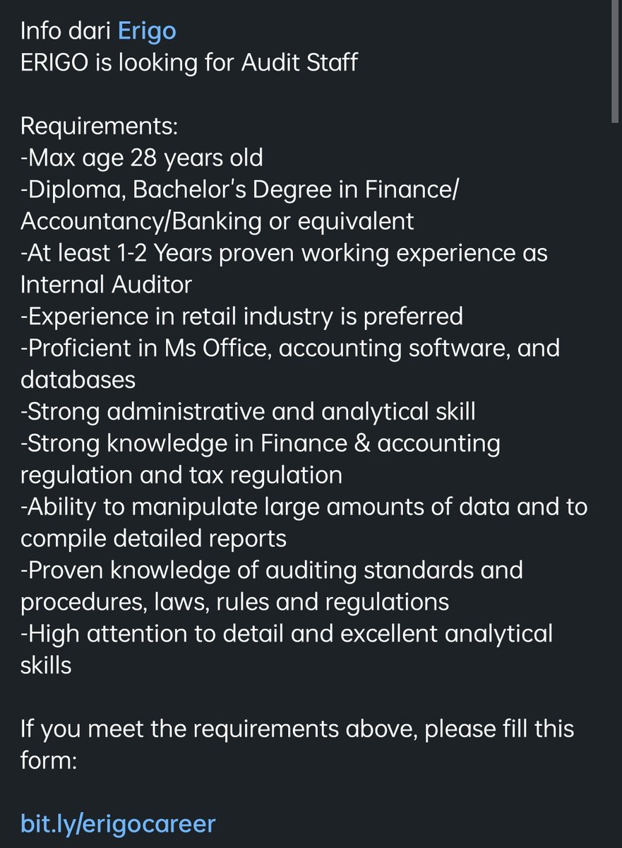 worksfess's tweet image. Work! Guysss aku takut salah liat. Itu emang bener ya, salah satu requirementnya ability to manipulate data? Atau emang prosedur audit ada gitu?