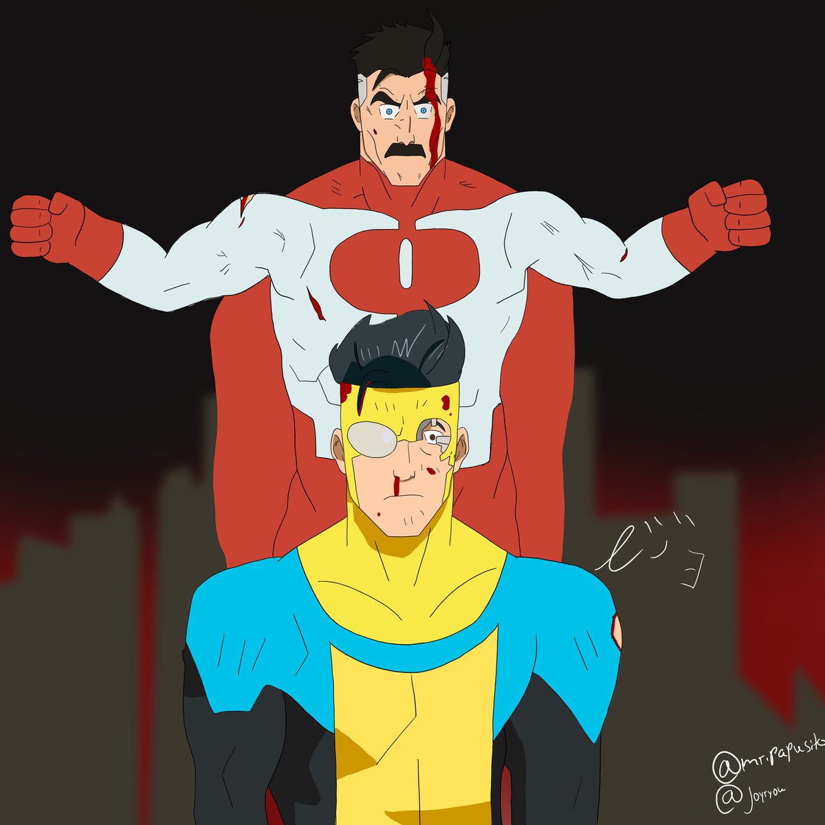 joyryuo's tweet photo. 🪬#invincible #omniman #inviciblemark #dibujodigital #drawing #artwork #fanart #dibujo #drawingcartoon #MuscleDaddies #invinciblehbo #HBOMax #digitalart #ArtistOnTwitter  #invincibleseason1 #markinvincible #CartoonArt #drawings #artmoots #drawing #artwork #artistsontwitter https://t.co/WcocxYkXi3
