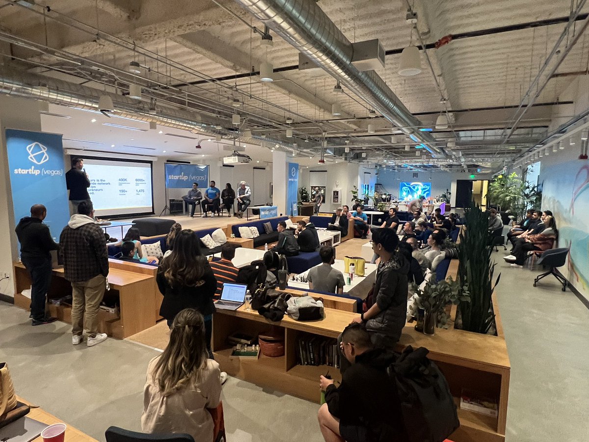 Startup Weekend finale has begun! #swvegas #vegastech 7 companies were created this weekend and now we’re hearing their pitches 🗣