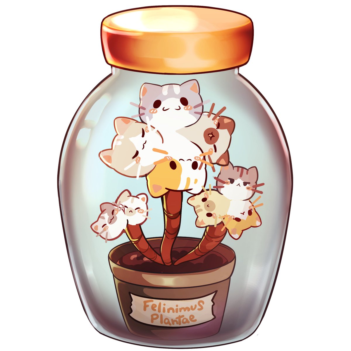 Pichuun_'s tweet photo. A couple fun designs I did.. because I love anything and everything cats. #art #drawing #digitalart #cats #terrarium https://t.co/oO9tQcXDGE