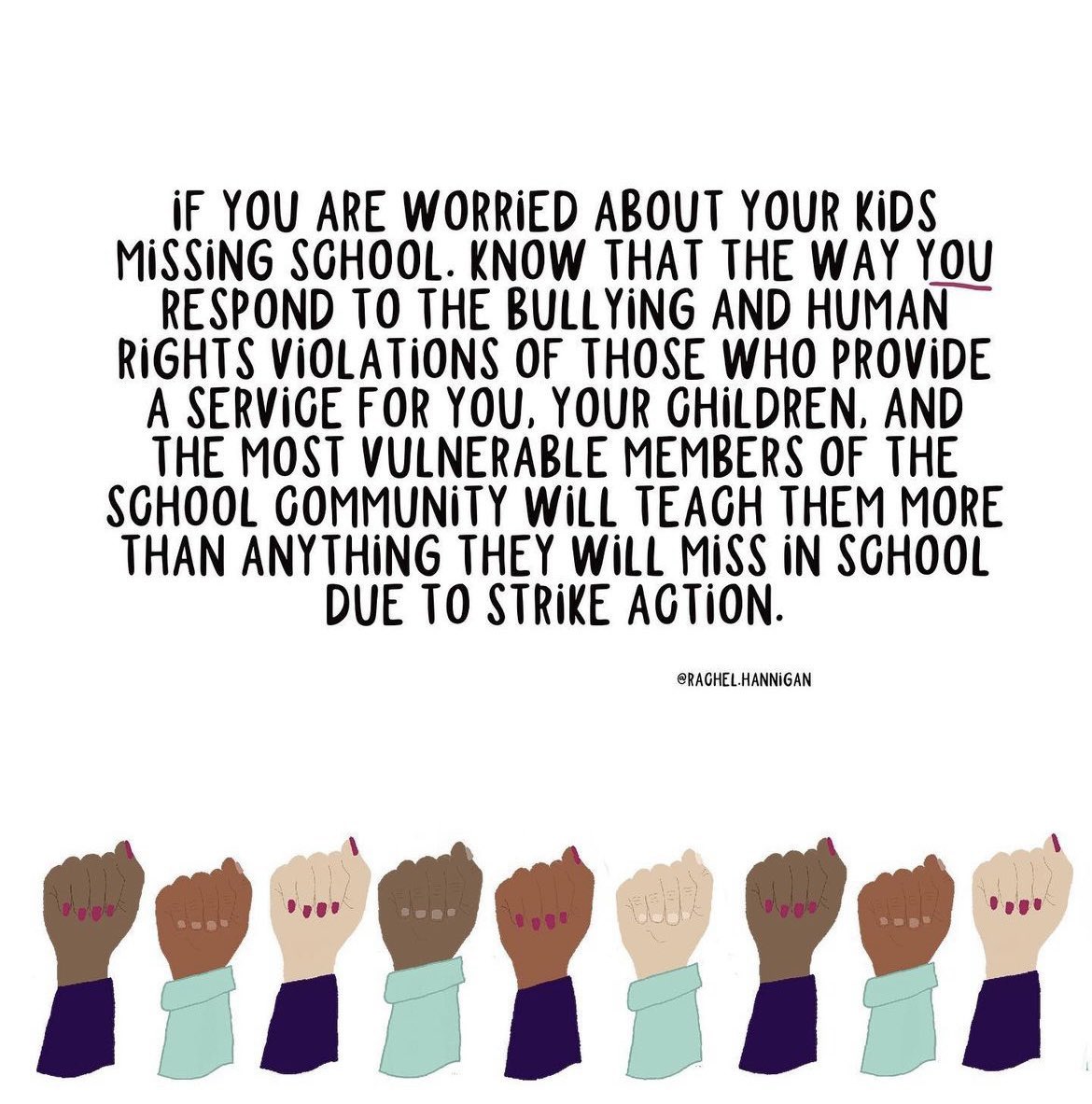 See you at the general strike ahead #ParentsStandWithCupe