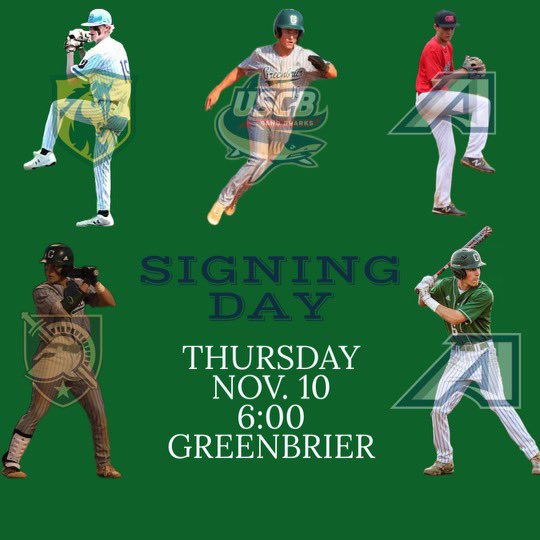 Congratulations to these five young men who will sign national letters of intent this week!  <a href="/GreenbrierBSBL/">Greenbrier Baseball</a> <a href="/markabell7/">mark abell</a> <a href="/ArmyWP_Baseball/">Army Baseball</a> 
Looking forward to a successful season!  Go Pack!!