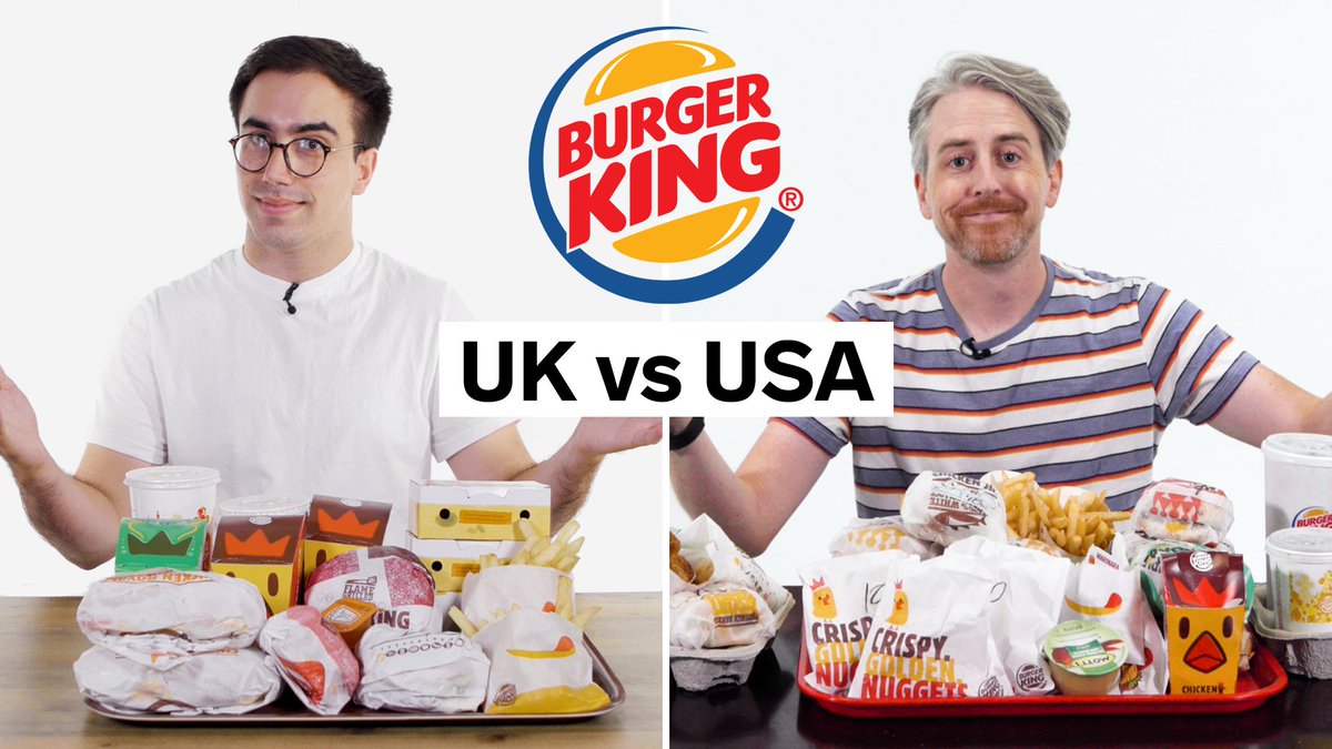 Food Insider on Twitter "We compared the US vs UK Burger King portions