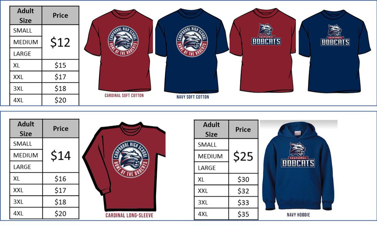 In need of any Bobcat Spirit shirts during the Senior Panoramic photo? Please send us a msg &amp; we will coordinate a meet up! <a href="/chskisd/">Chaparral High</a> <a href="/CHSBobcatsFB/">Chaparral HS Football</a> <a href="/chaparralhsband/">Chaparral High School Bobcat Band</a> <a href="/ChaparralWbball/">Chaparral Women’s Basketball</a> <a href="/Chaparralbball/">Chaparral Basketball</a> <a href="/LBobcatSoccer/">Lady Bobcat Soccer</a> <a href="/Chaparral_VB/">Chaparral Volleyball</a> <a href="/CHSChapCheer/">Chaparral Cheer</a> <a href="/pgbrown92/">Gina Brown</a> <a href="/coachahaire/">Alan Haire</a> <a href="/ChapCounselors/">Chaparral Counselors</a>