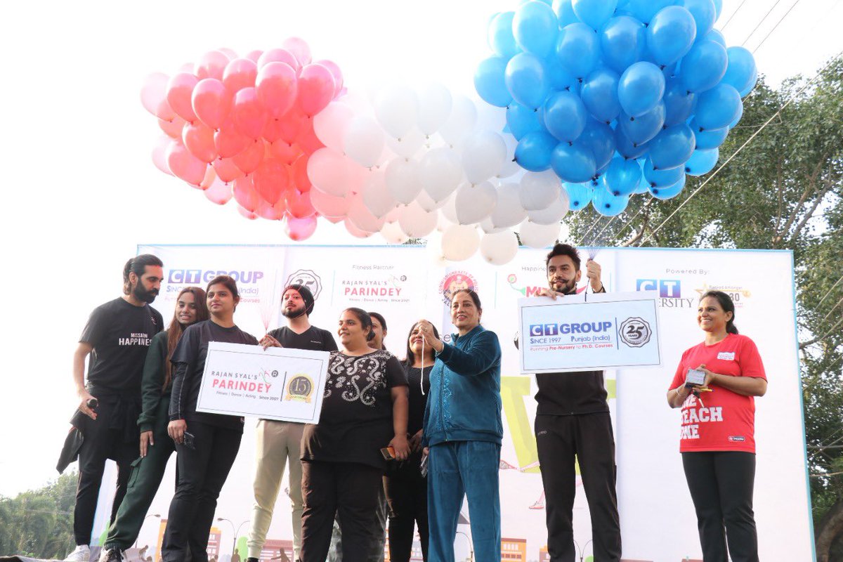 manbir_s's tweet image. Weekend of wellness #jalandhar by @CTGroupshahpur #ctgroup #ctglobal #ctuniversity #radiomirchi #parindey Rajan Syal #jalandharpolice #WoW #StayFit #FitnessMotivation #HealthIsWealth #healthylifestyle CT Group celebrating 25 years of excellence in education