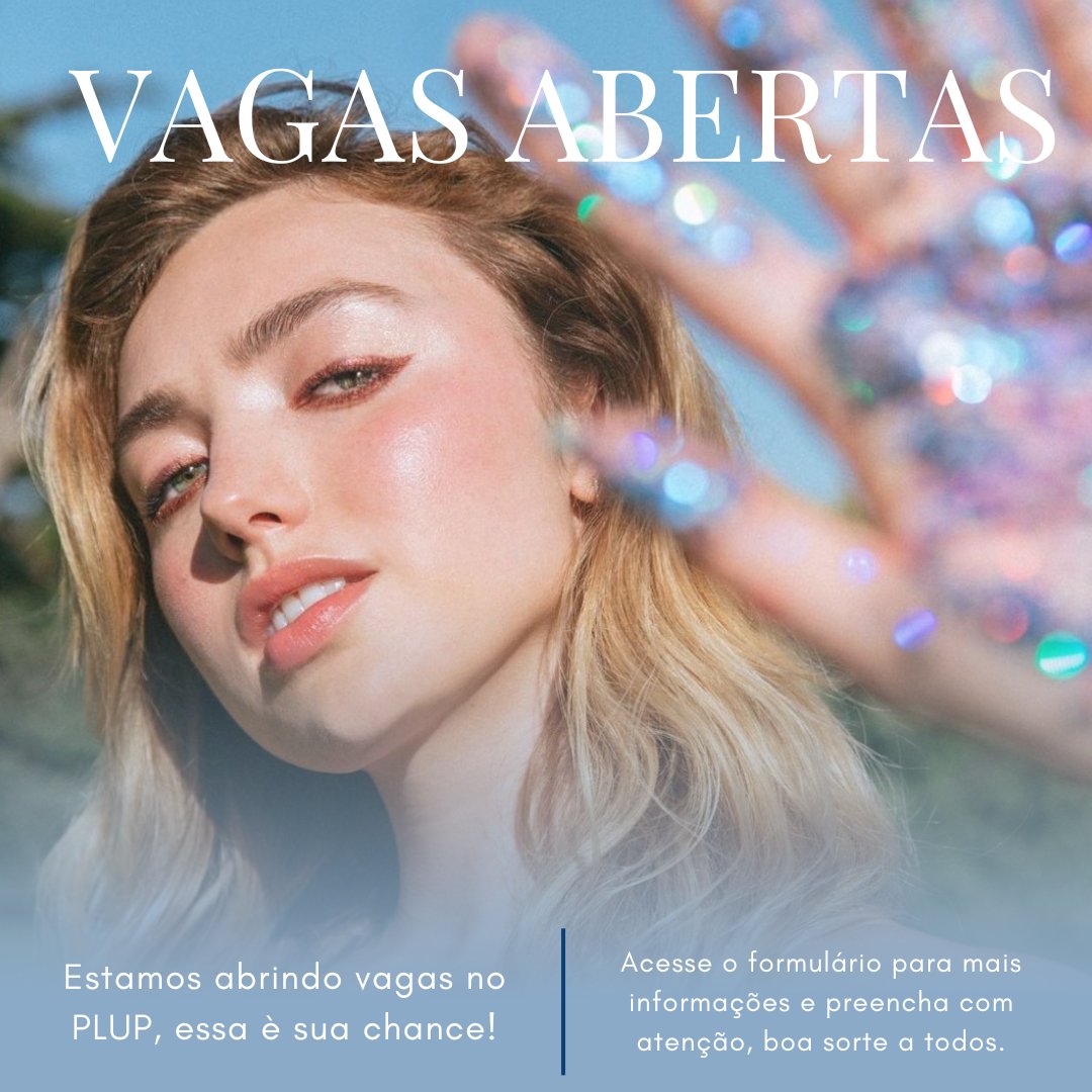 FAÇA PARTE DA EQUIPE PLUP! ✨

Estamos abrindo vagas na nossa equipe. Caso tenha interesse, preencha o formulário a seguir. Boa sorte!!

📎: forms.gle/FJbWSALYfqSshV…
