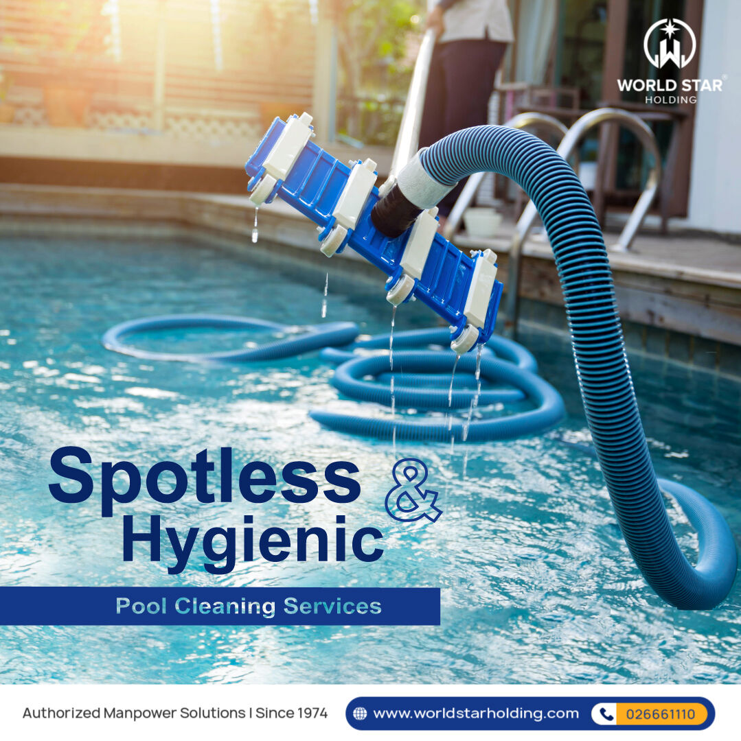 Want clean, dirt-free & sanitary swimming pools? 
Connect with World Star Holding for our top-rated pool cleaning services that leave your pools blemish & germ free!
.
#cleaningservicesdubai #cleaningservices #pressurewashing #cleaner #deepcleaning #cleaningservice #dubai #uae