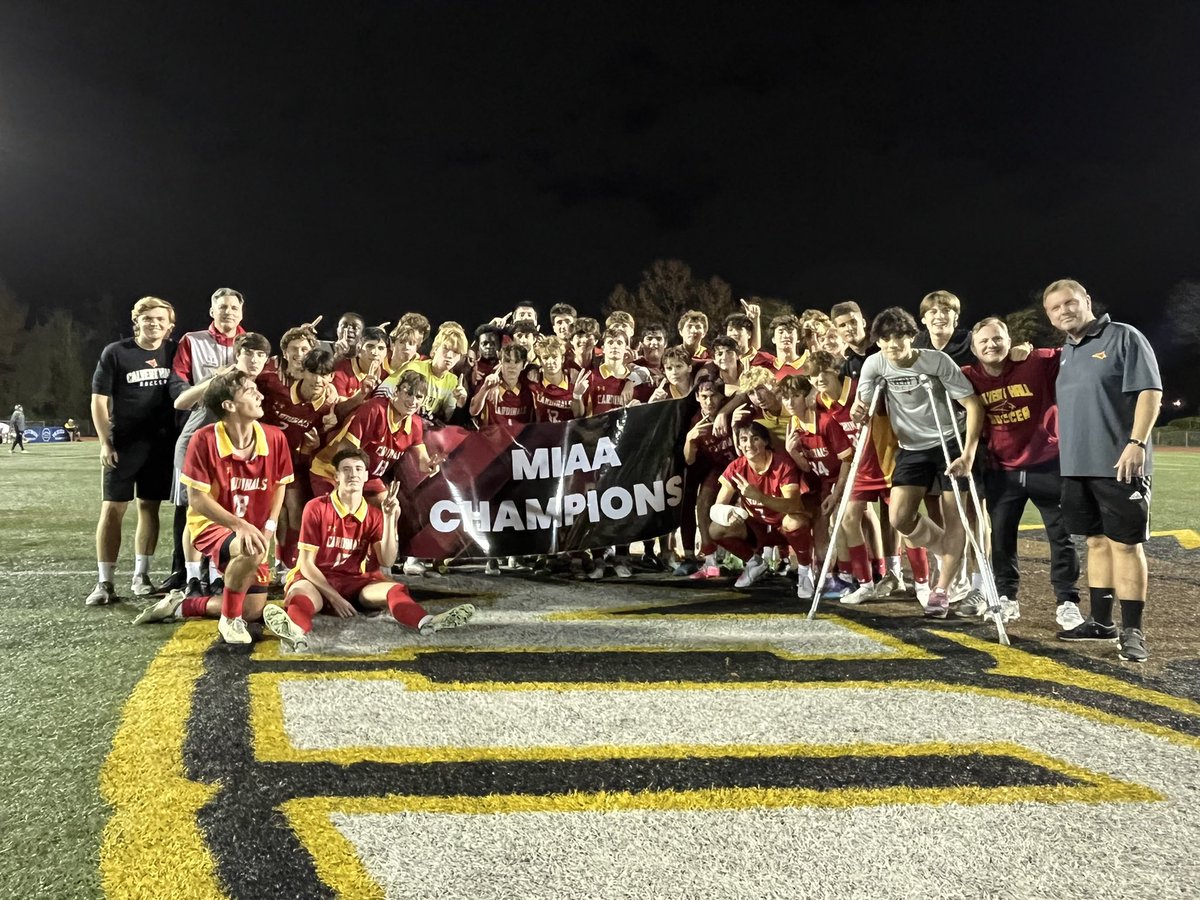WE ARE THE CHAMPIONS!!! @chc_soccer win 2-1 against John Carroll. This completes the sweep, all three soccer teams win the ‘ship!
<a href="/calverthall/">Calvert Hall College</a> wins their 6th team championship this fall! YEA HALL!!!
