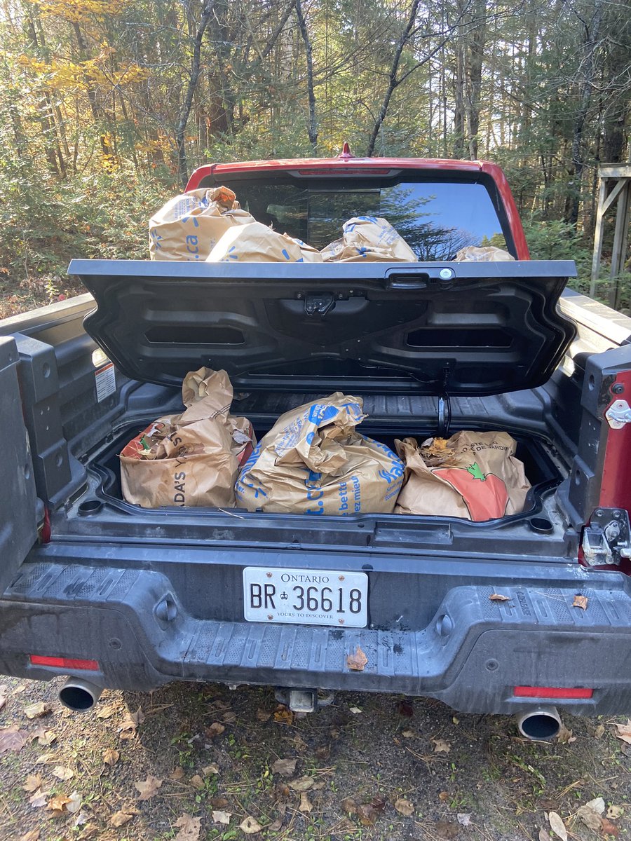 AutoNorth's tweet image. With all of the craziness out there I think it’s important that people know you can fit 20 full leaf bags in a Honda Ridgeline. I’ll see myself out now…