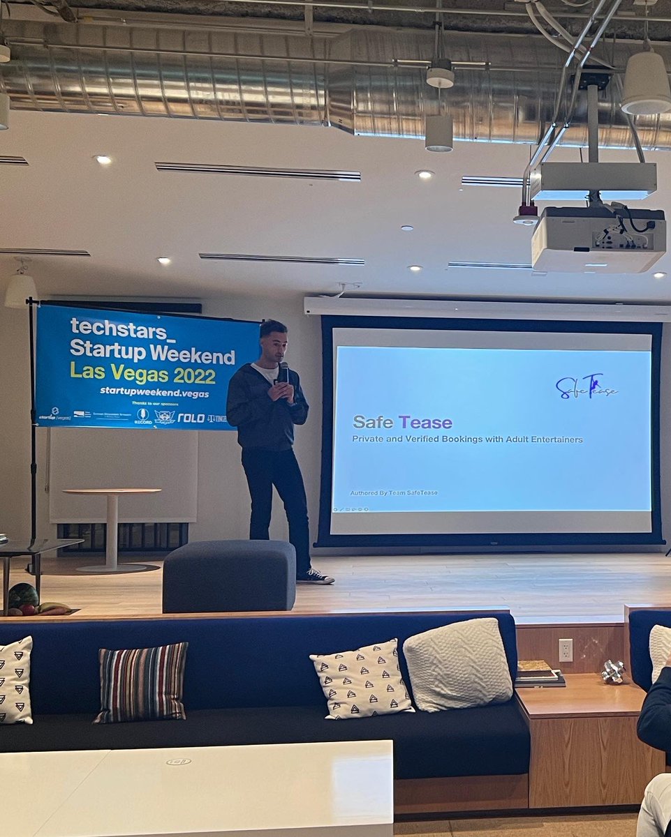 Third Startup Weekend Vegas 2022 Company —> SafeTease - Safe at home Entertainment #swvegas #vegastech