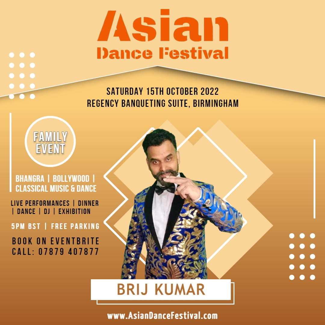 Thank you to the popular acclaimed artist Brij Kumar for supporting Asian Dance Festival 2022.

This family event was a huge success in promoting south asian performing arts, culture and unity.

#asiandancefestival2022
#asiandancefestival 
#cultureunite