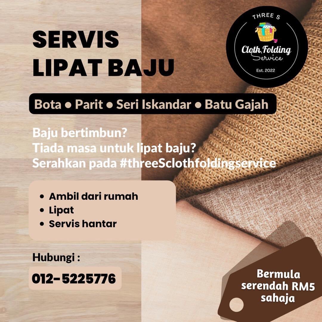 threeS_cfs's tweet photo. Selamat pagi ❤️

Untuk yg busy kerja/study tp baju bertimbun tak sempat lipat? #threeSclothfoldingservice menawarkan servis:

✅ Ambil dari rumah
✅ Lipat baju
✅ Hantar ke rumah

Cover area Bota|Parit|Seri Iskandar|Tronoh|Batu Gajah. Boleh contact 0125225776 untuk book slot 😉 https://t.co/06EnlVxrRj