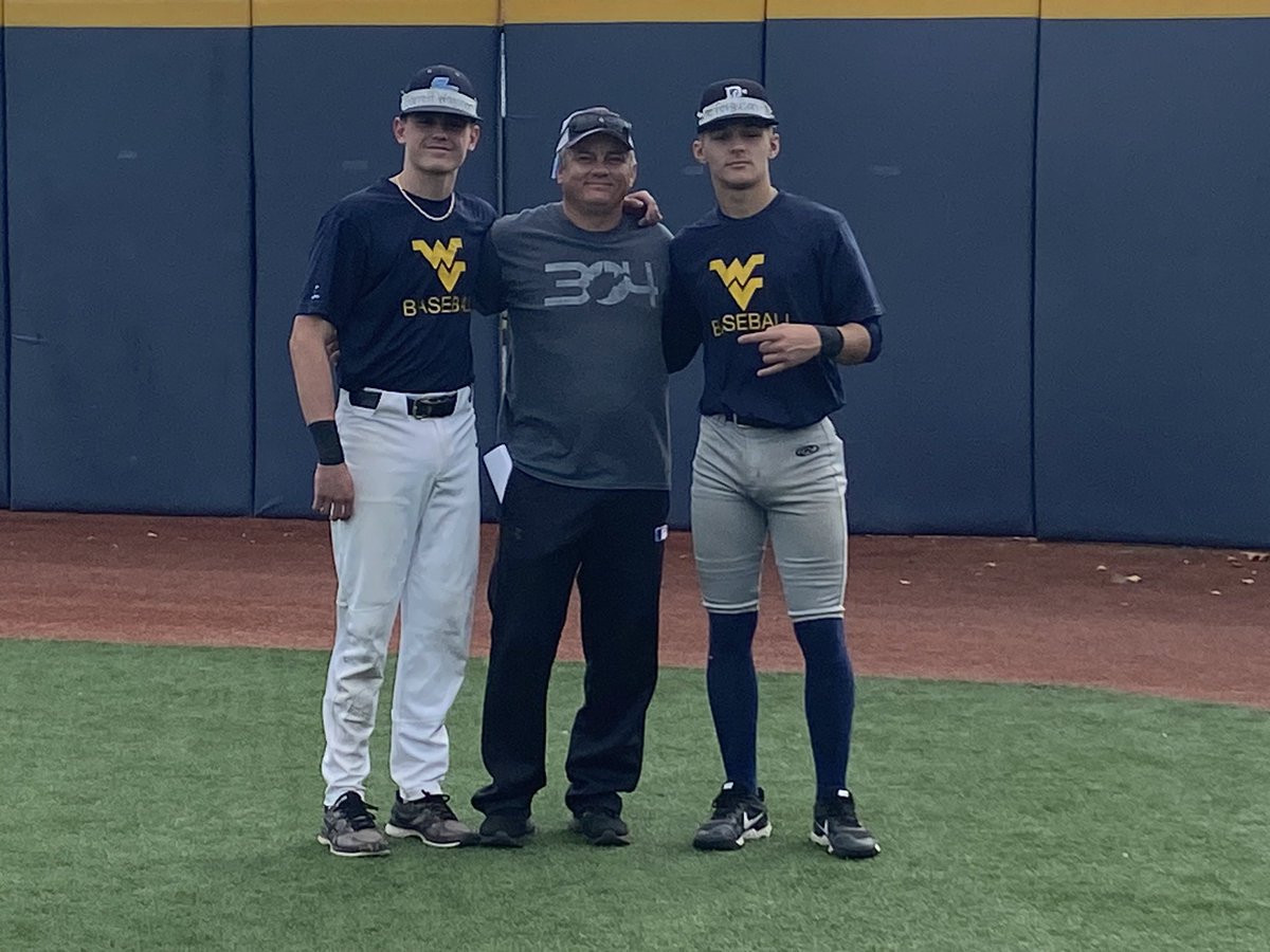 GWagoner44's tweet photo. Had a great day at @WVUBaseball camp! 1-2 in the scrimmage game and a 92 mph exit velocity and ran a 6.7 60 yd dash. Great experience! @WVUbaseballcamp @CoachMazey @Athletes_Lab @SVHS_WolvesBSBL @bryanswalley https://t.co/EFqgAuE8vo