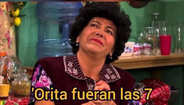 Mi jefa con el cambio de horario…