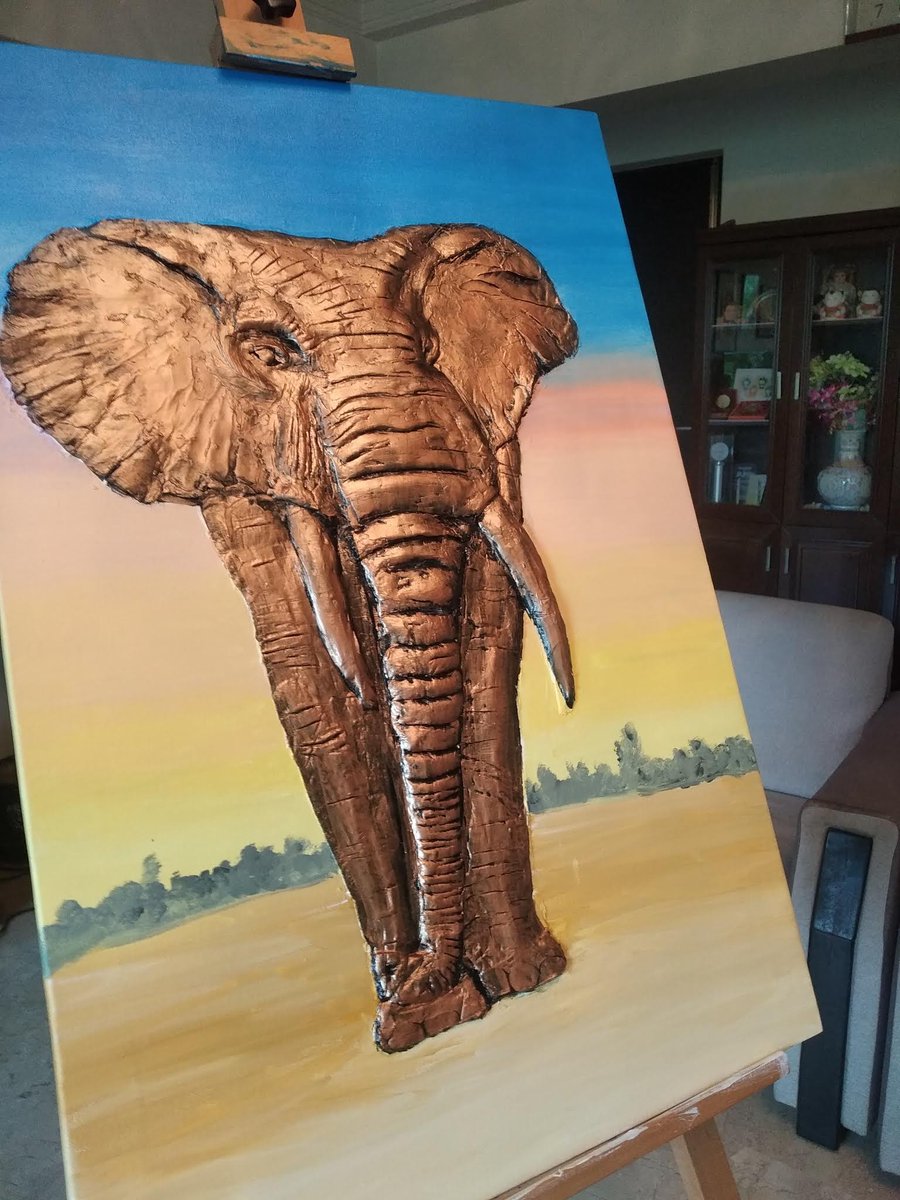 choudhari20's tweet photo. Happy to share my canvas sculpture. For tutorial, you can visit. #Artist #Sculpture #acrylicpainting #HomeDecor  https://t.co/P5QdsADcRn https://t.co/H9LCRsNXwx