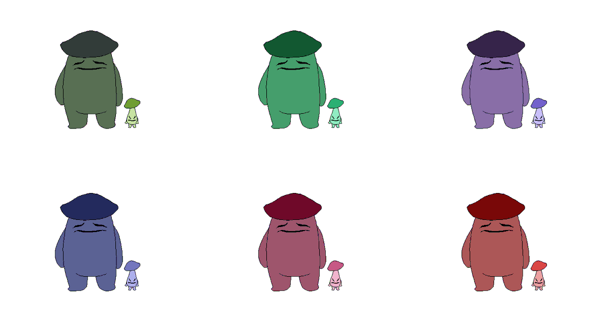 Introducing Bobby and Carl, the FunGuy Fungal Brothers. Although they cannot speak, the communication between them can result in a bad time for those who approach them. Thoughts on designs?🍄🍄#indiegamedev #indiegame #conceptart #afroduckstudios #illustration #gameart #gamedev