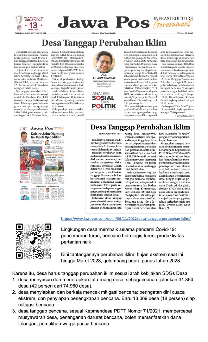 #SDGsDesa  #DesaTanggapPerubahanIklim 
<a href="/jokowi/">Joko Widodo</a> 
<a href="/halimiskandarnu/">ABDUL HALIM ISKANDAR</a> 
<a href="/tppkemendes/">TPP KEMENDES</a> 
<a href="/KPW2_BKL/">tppi P3MD BENGKULU</a> 
<a href="/tppi_p3mdbkl/">tppi P3MD BENGKULU</a> 
<a href="/feri_sus77bkl/">Feri Susanto</a>