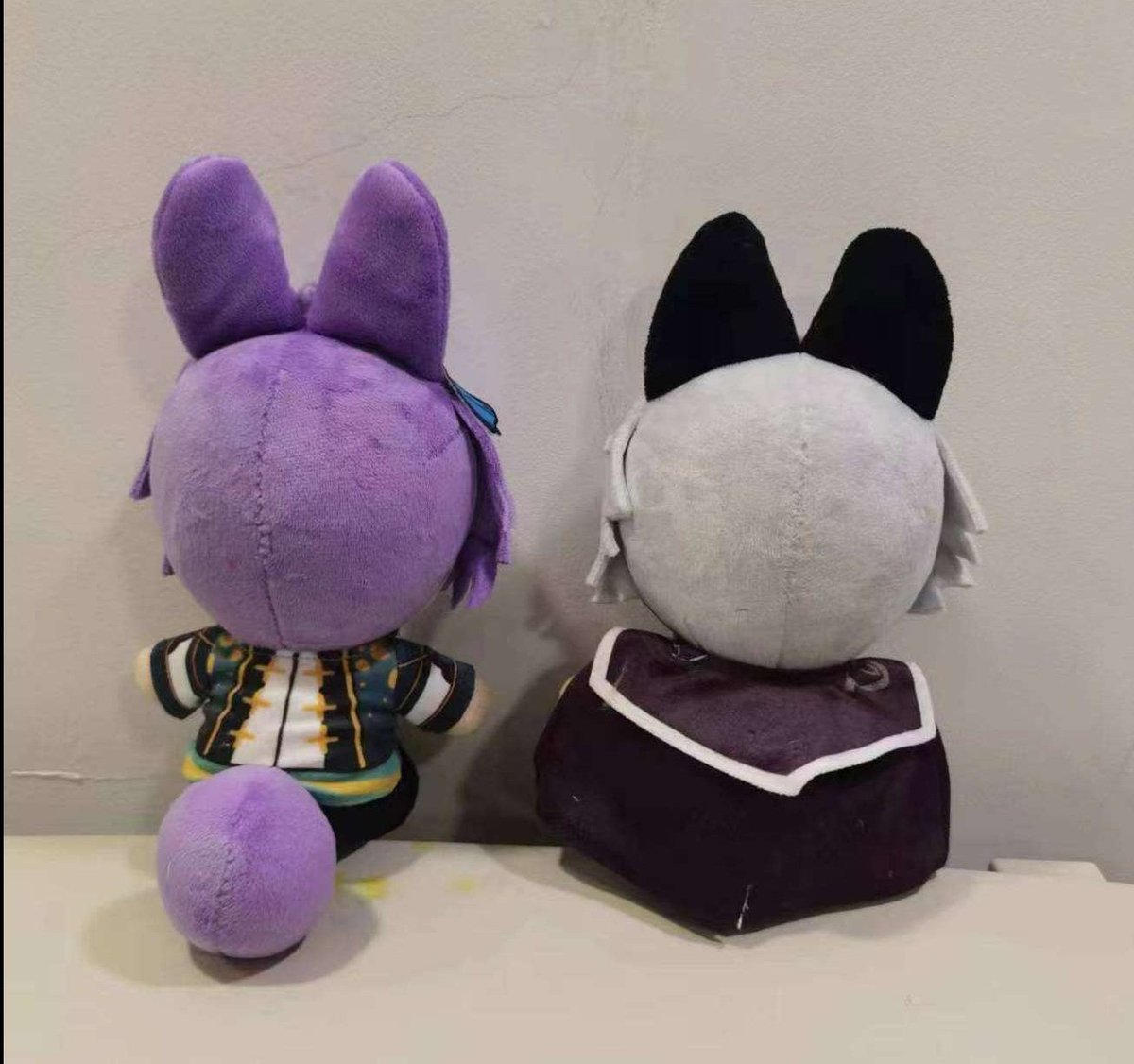 kimoechiart's tweet photo. smoll Eustace and Adonis plush project finally done and on their way home! 🥹

designs done by Schnee (🐺)!

#ユーステス #乙狩アドニス #グラブル #あんスタ https://t.co/B61oD0y4rC