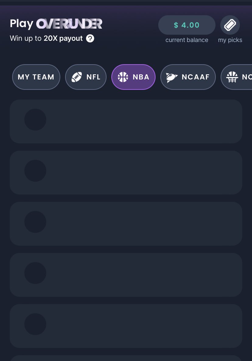 Rodin_El's tweet image. ⁦@SleeperHQ⁩ why can’t I access over/under for NBA?