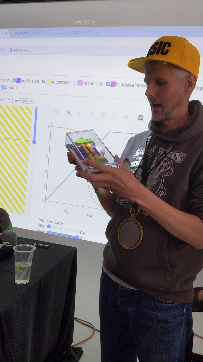 gojimmypi (also at hackaday social & bsky) (@gojimmypi) on Twitter photo "So let me explain how an NMOS Transistor is made and how it works ... "
-- <a href="/matthewvenn/">Matthew Venn</a> 🥰 😎 ⚡ 🙌
Hackaday #Supercon "So let me explain how an NMOS Transistor is made and how it works ... "
-- <a href="/matthewvenn/">Matthew Venn</a> 🥰 😎 ⚡ 🙌
Hackaday #Supercon