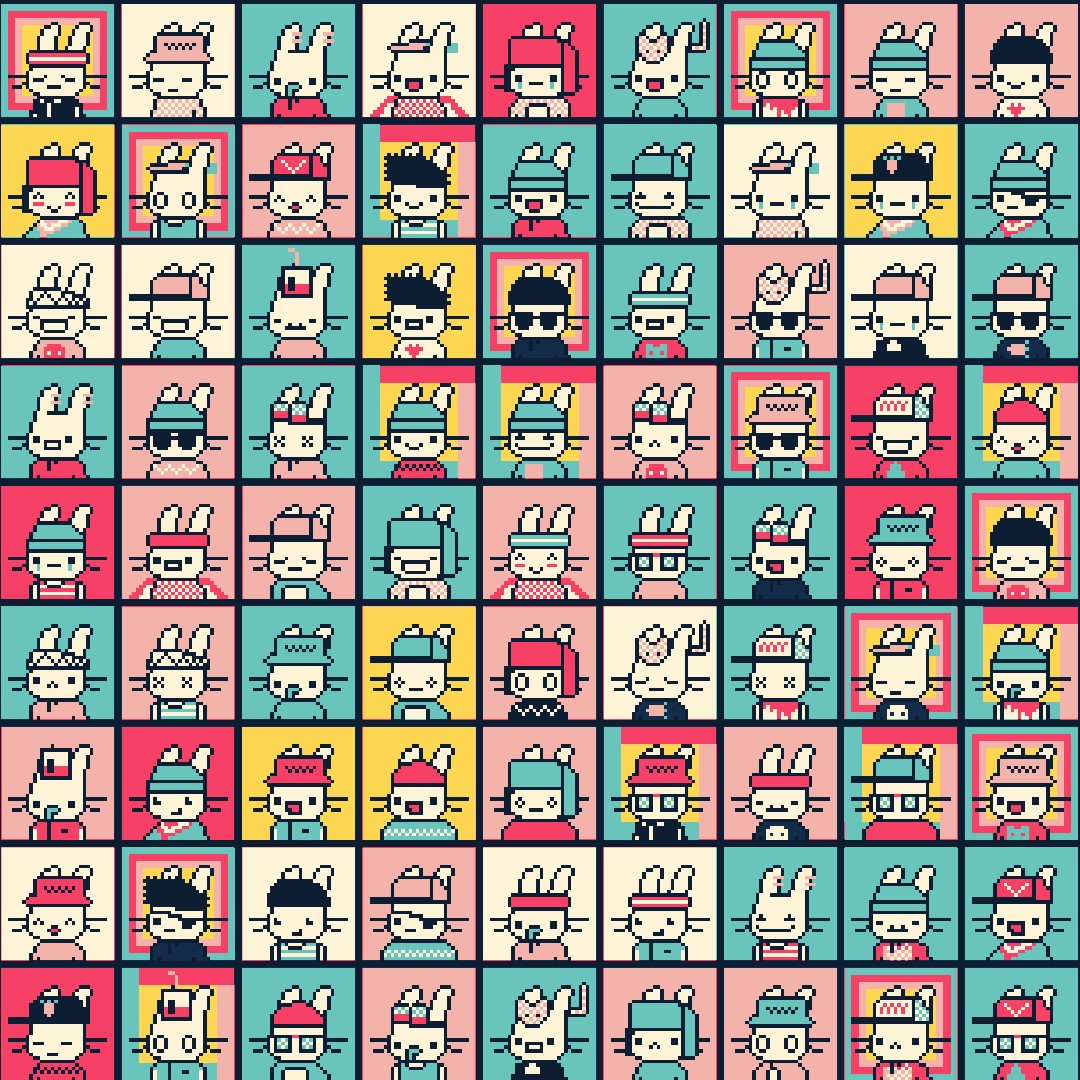 MINT LIVE❤️
rarebunniclub.com/#/PixelBuns

✅On Chain Stats
🌏@Worldwide_WEB3 Metaverse Integration
🔥Unique Animated Cycles

Which Pixel Bun are you?